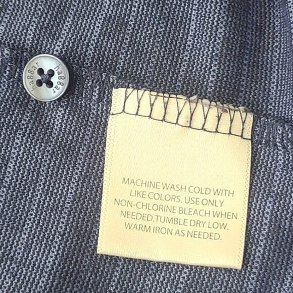 Haggar Mens Long Sleeve Blue Polo Shirt Pullover Size Large - Picture 13 of 13